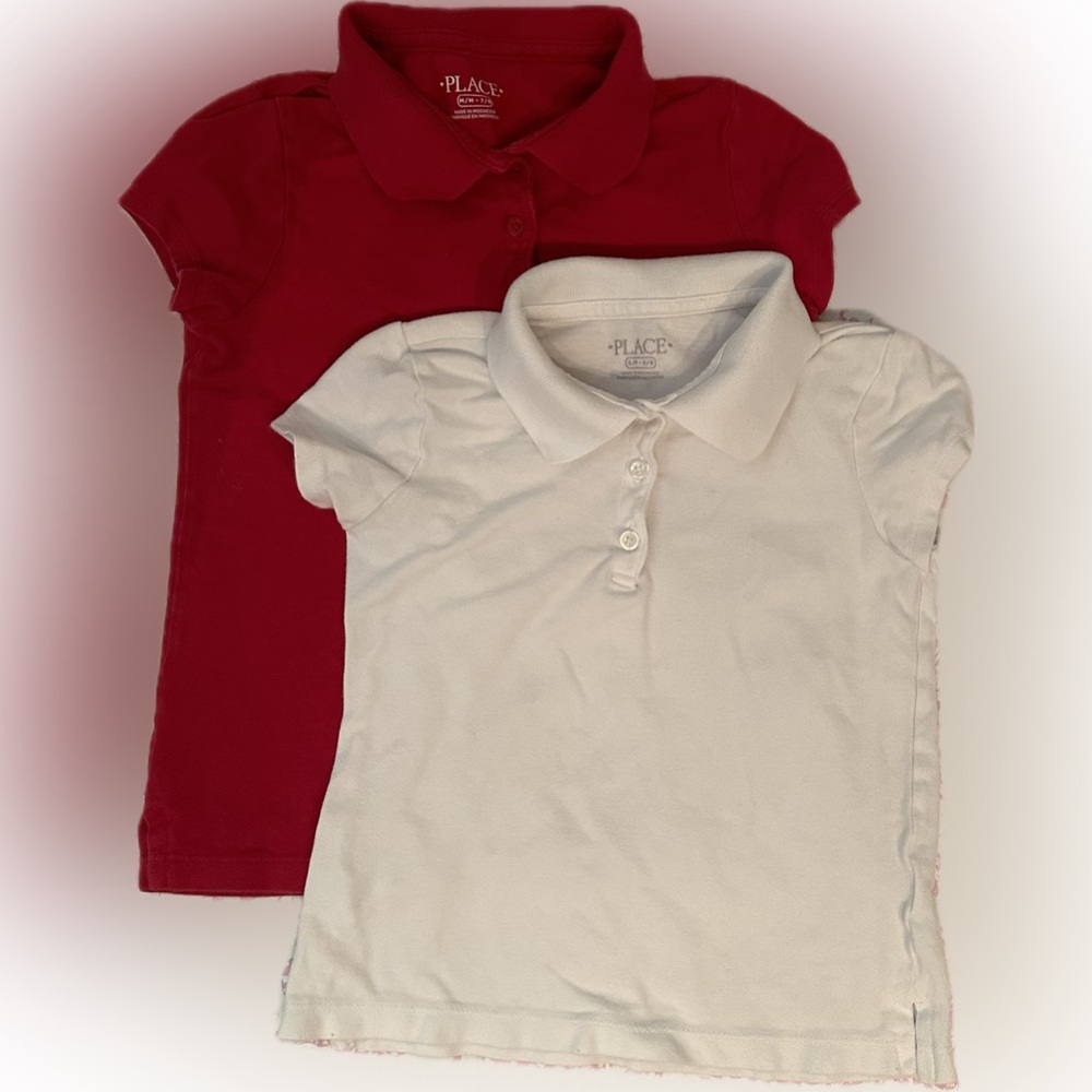 Two Children’s Place polo shirts S and M
